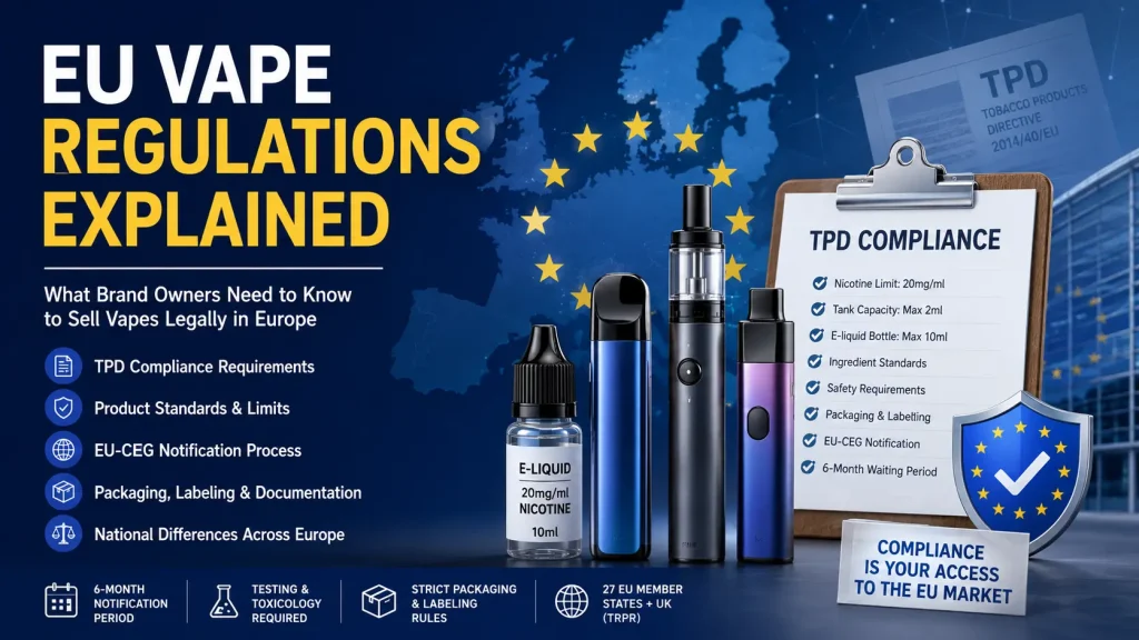 EU Vape Regulations Explained for Brand Owners