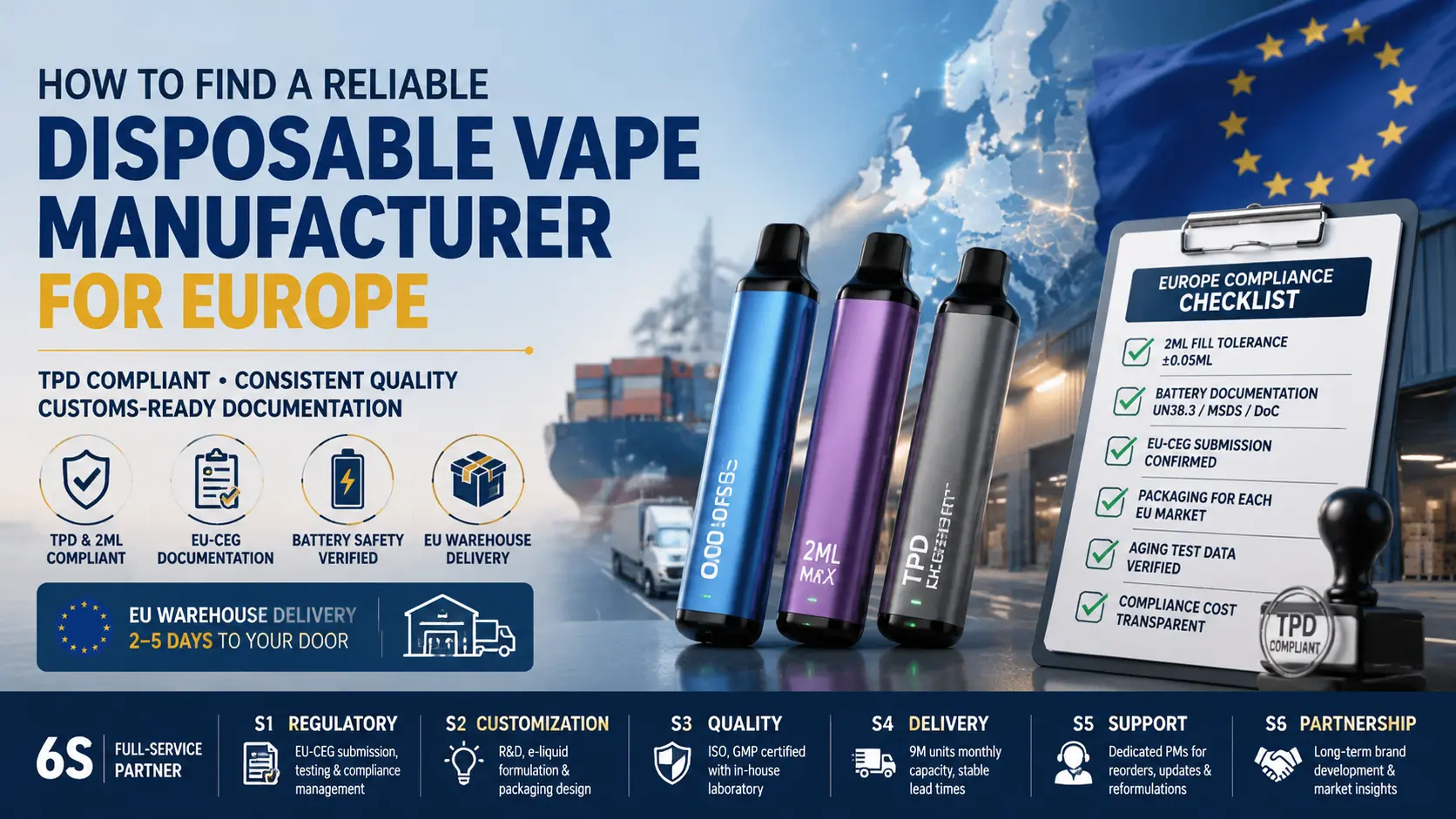 Reliable Disposable Vape Manufacturer for EU: How to Verify