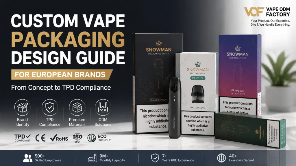 Custom Vape Packaging Design Guide for European Brands