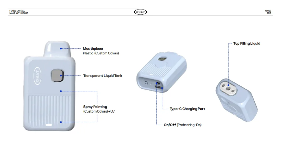 C26 CBD vape device by DZAT - C26 CBD Vape Pen - view 2