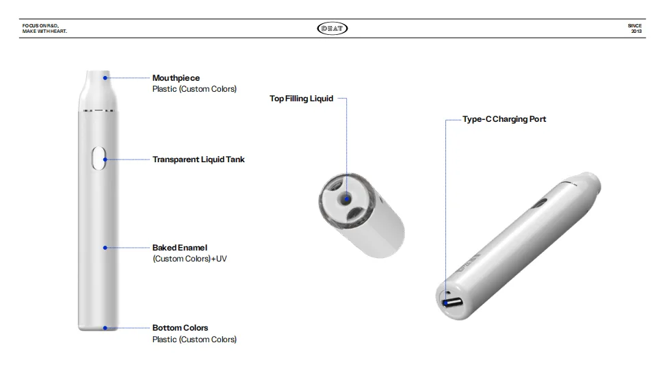 C30 CBD vape device by DZAT - C30 CBD Vape Pen - view 2