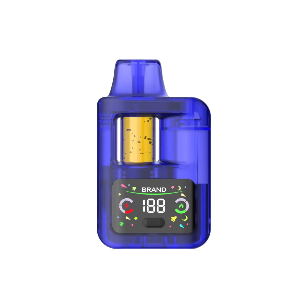 C50 CBD Vape Pen | 300mAh | 1ml | Transparent Tank + LED Screen | OEM & ODM