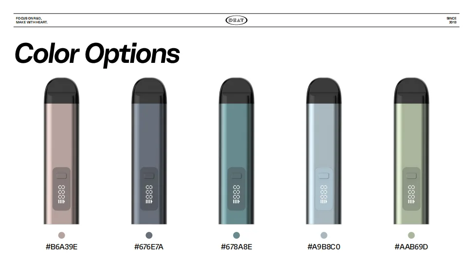 P02 CBD vape device by DZAT - P02 CBD Pod System - view 3