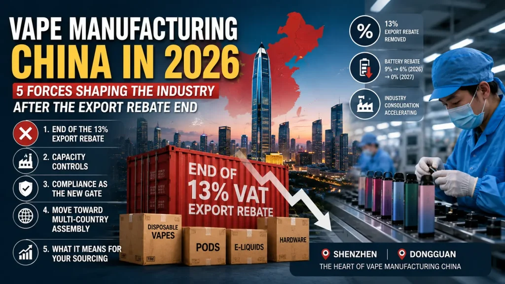 The State of Vape Manufacturing China: 2026 Trends
