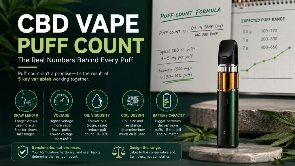 CBD Vape Puff Counts: How Many Puffs Do You Need?